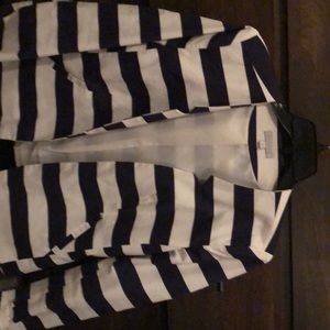 Navy blue striped blazer